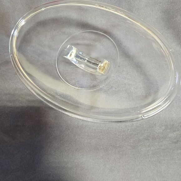 Pyrex L-31-C Oval Lid, Corning White Flora, Fits 1.25 Quart Casserole - Picture 5 of 10